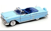 1958 Chevrolet Impala Mavi 1/24 Model Araba thumbnail 5