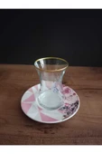 Lüks 6 lı Çay Takımı Gül Desenli thumbnail 5