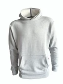 Kapüşonlu Sweatshirt - Gri Melanj thumbnail 1