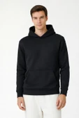 Kapüşonlu Sweatshirt - Siyah thumbnail 1
