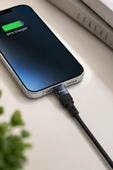 Şarj Kablosu Usb to Lightning Data Kablo U18 Siyah thumbnail 5