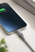 Şarj Kablosu Usb to Lightning Data Kablo U18 Gri thumbnail 5