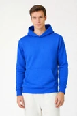 Kapüşonlu Sweatshirt - Sax Mavi thumbnail 1
