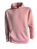 Kapüşonlu Sweatshirt - Gül Kurusu thumbnail 1
