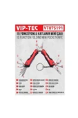 15 Fonksiyonlu Katlanır Mini Multitool Çakı thumbnail 2