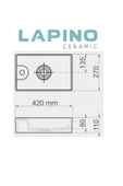 Esvit Lapino 42 X 27 Floppy Class Lavabo thumbnail 3