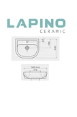 Esvit Lapino Tek Lavabo 40cm - 50cm thumbnail 3