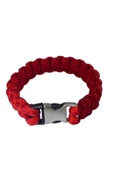 Paracord Bileklik Kırmızı cobra modeli thumbnail 5
