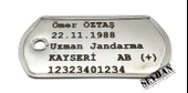 Lazer Baskı Orjinal Asker Künyesi thumbnail 5
