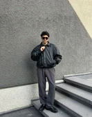 Premium Oversize Vintage Deri Ceket thumbnail 9