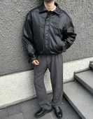 Premium Oversize Vintage Deri Ceket thumbnail 2