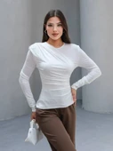YANI BÜZGÜLÜ SANDY BLUZ thumbnail 5