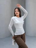 YANI BÜZGÜLÜ SANDY BLUZ thumbnail 4