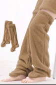 Wellsoft Peluş Diz Üstü Ev Çorabı Uzun Çorap thumbnail 11