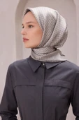 Çiçek Desen İpek Twill Eşarp 4203D01 thumbnail 8