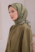 Çiçek Desen İpek Twill Eşarp 4208D01 thumbnail 7