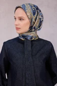 Çiçek Desen İpek Twill Eşarp 4210D01 thumbnail 1