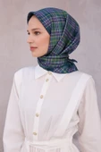 Ekose Desen İpek Twill Eşarp 4218D01 thumbnail 1