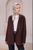 Ekose Desen İpek Twill Eşarp 4218D01 thumbnail 12