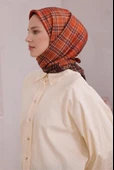 Ekose Desen İpek Twill Eşarp 4218D01 thumbnail 8
