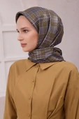 Ekose Desen İpek Twill Eşarp 4218D01 thumbnail 6