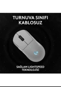Logitech Pro 2 Lightspeed Kablosuz Beyaz Gaming Mouse (910-007303) thumbnail 5