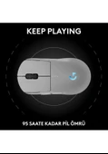 Logitech Pro 2 Lightspeed Kablosuz Beyaz Gaming Mouse (910-007303) thumbnail 7