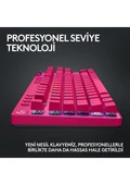 Logitech G Pro X TKL Lıghtspeed RGB Oyuncu Klavyesi - Pembe thumbnail 8