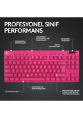 Logitech G Pro X TKL Lıghtspeed RGB Oyuncu Klavyesi - Pembe thumbnail 5