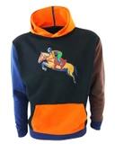 Kapüşonlu Sweatshirt - Tarz / Turuncu thumbnail 1