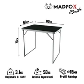 Madfox Zenith Katlanır Kamp Masası thumbnail 7