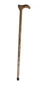 Ahşap Baston, Asa, Desenli, 90cm thumbnail 1