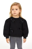 Kurdeleli Kız Çocuk Sweatshirt thumbnail 3