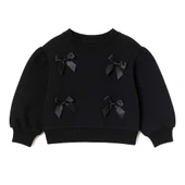 Kurdeleli Kız Çocuk Sweatshirt thumbnail 4