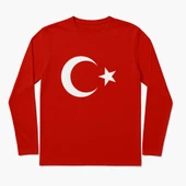 Ayyıldız Baskılı Uzun Kol Tişört thumbnail 5