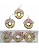 Yılbaşı Süsü 3' lü 8 Cm Donut Süs thumbnail 1