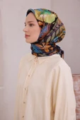 Saf İpek Twill Eşarp 4225D01 thumbnail 7