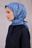Geometrik Desen İpek Twill Eşarp 4221D01 thumbnail 5