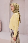 Geometrik Desen İpek Twill Eşarp 4221D01 thumbnail 3