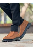 Fermuarlı Erkek Düz Bot Taba Süet thumbnail 1