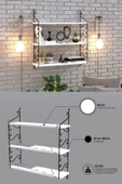 Decormet Seramoni Raf Seti 3 Raflı 200*720 Beyaz thumbnail 9