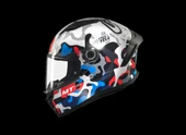 KASK MT STINGER YOZU A7 PARLAK MAVİ/BEYAZ thumbnail 5