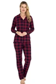9209-kadın ekose pijama takım thumbnail 1