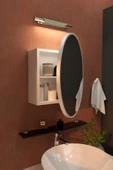 makbulce Oval Aynalı Banyo Dolabı thumbnail 3