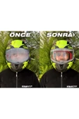 Evrensel Kask Buğu Vizör Buhar Önleyici Şeffaf Pinlock thumbnail 1