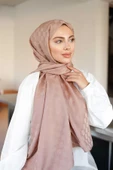 Dama Desen Şal Vizon thumbnail 2