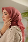 Abiye Eşarp Gül Kurusu thumbnail 6