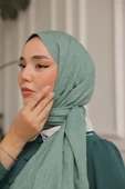 D Desen Şal Mint Yeşili thumbnail 4