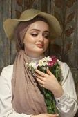 Bambu Kraş Şal Vizon 4693 thumbnail 5