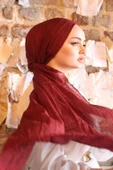 Bambu Kraş Şal Bordo 156 thumbnail 3